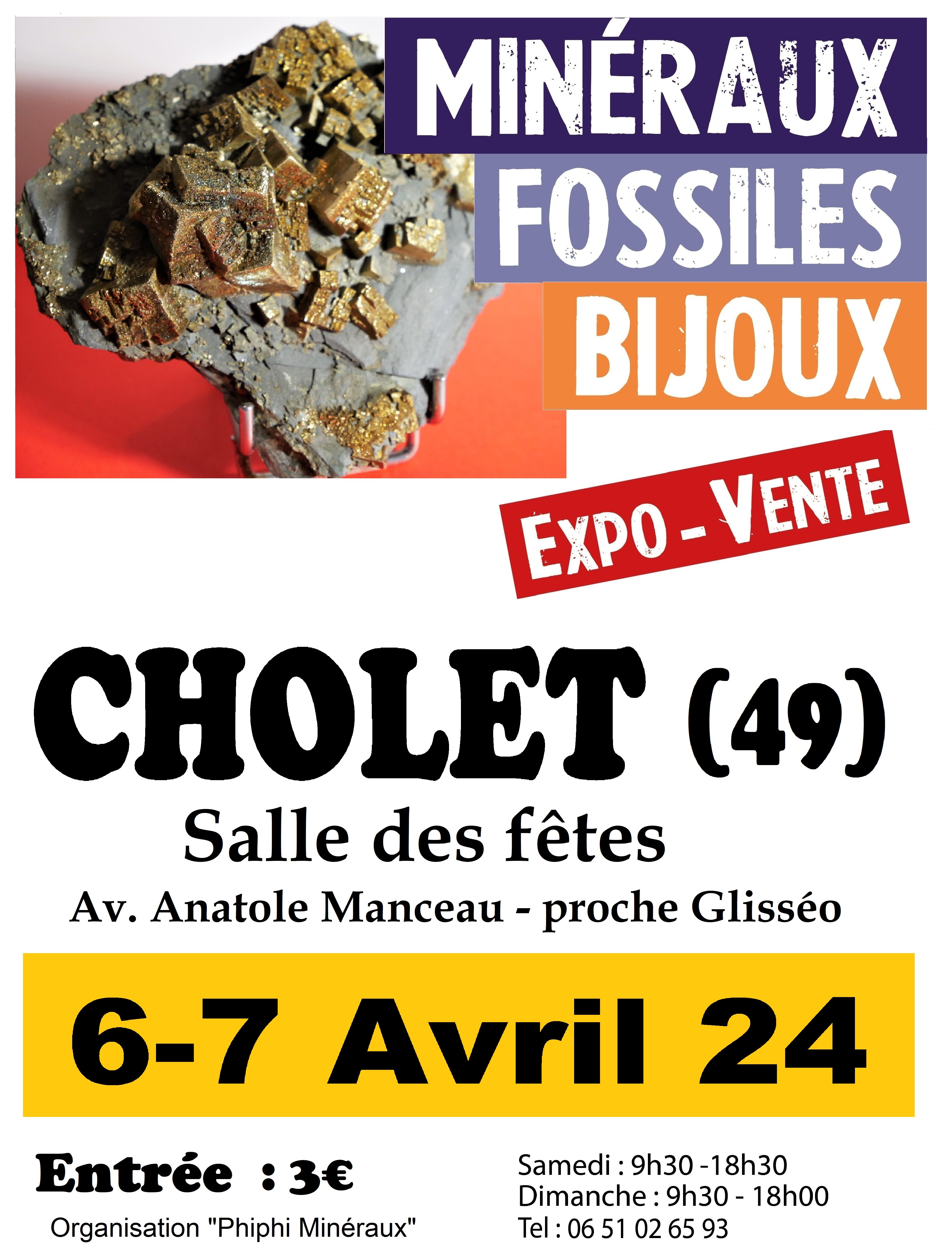 4ème édition du salon des minéraux, fossiles et bijoux