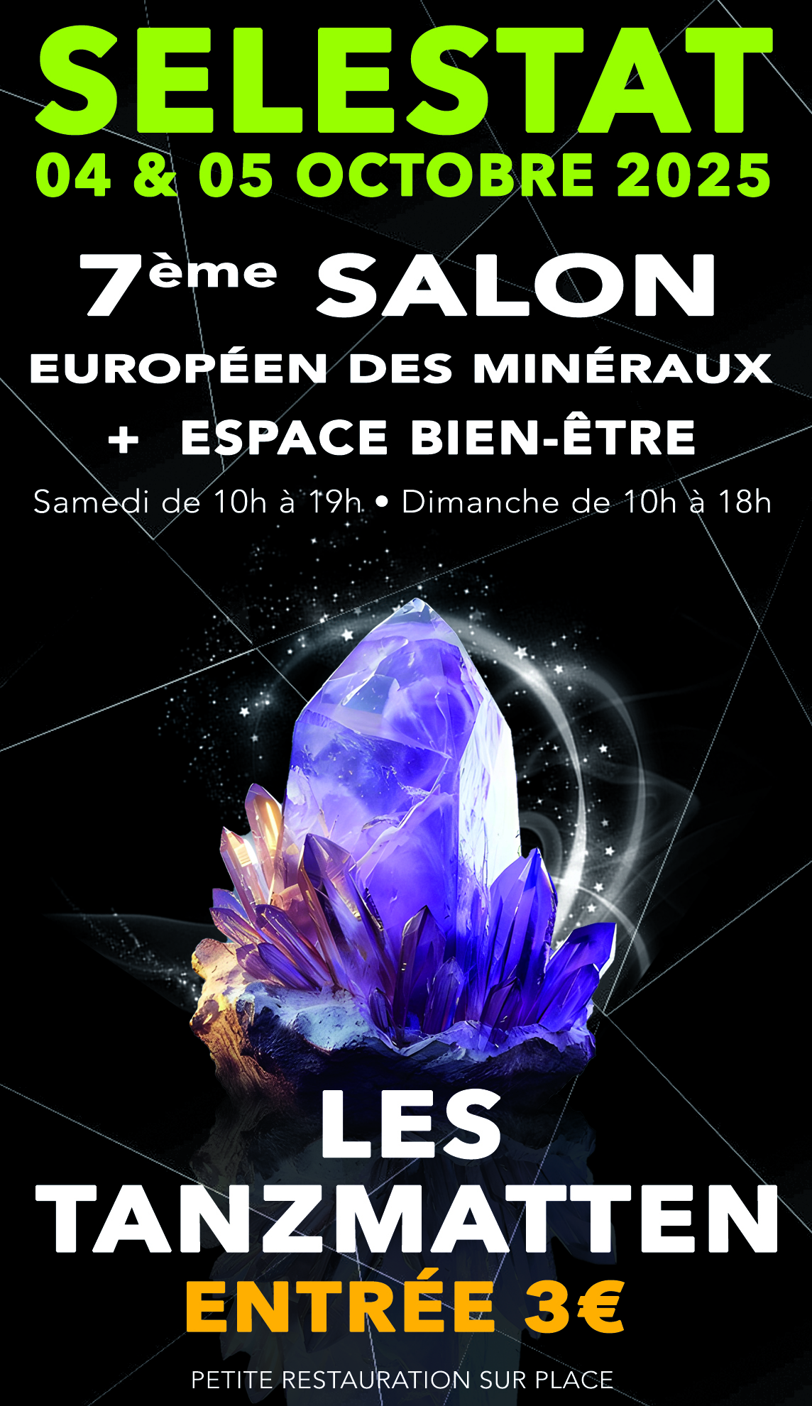 salon européen des minéraux - créations - bijoux - espace bien-être