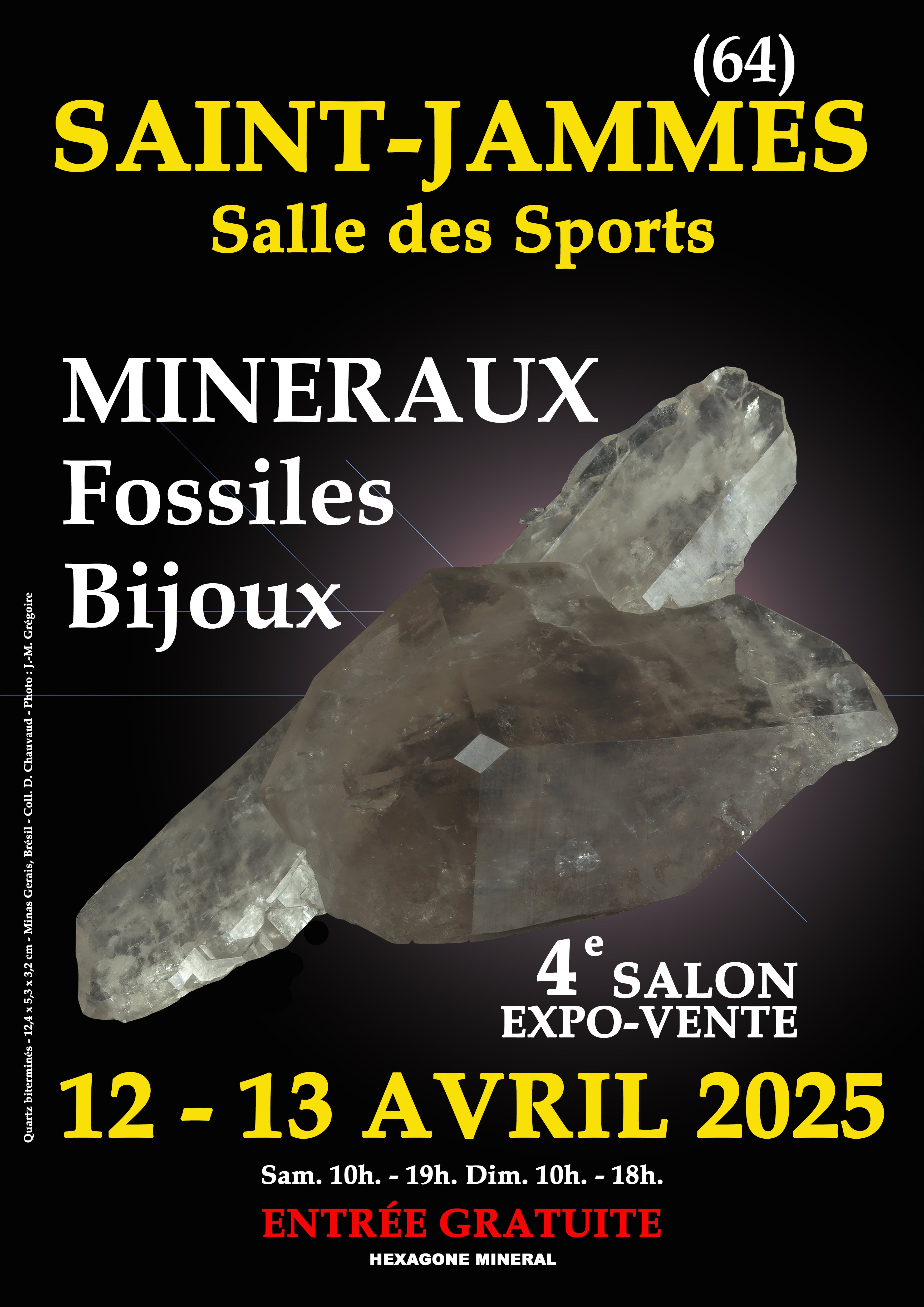4e SALON MINERAUX FOSSILES BIJOUX