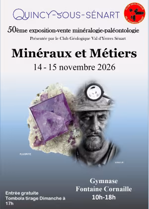 Mineralien- und Fossilienmesse von QUINCY-SOUS-SENART