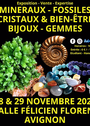 Mineralien-, Fossilien-, Kristall- und Wellness-Messe für Edelsteine und Schmuck