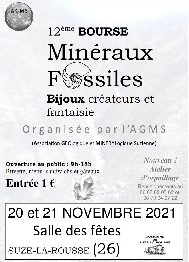 12e Bourse Minéraux, Fossiles et Bijoux