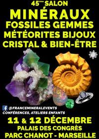 45. Mineral Fair Event Marseille - Mineralien, Fossilien, Edelsteine, Schmuck, Kristall & Wohlbefinden
