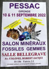 26. Mineralien-, Fossilien- und Edelsteinmesse von Pessac