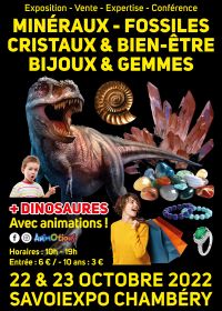 Fossil Minerals Crystals & Well-Being Jewellery and Gems Fair und Dinosaurier-Ausstellung