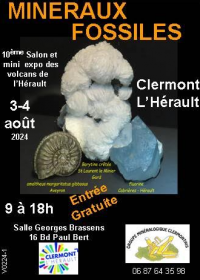 10. Ausstellung für Mineralogie und Paläontologie in Clermont l’Hérault