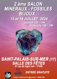 Ausstellung von Mineralien, Fossilien und Designerschmuck.