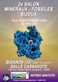 Ausstellung für Mineralien, Fossilien und Designerschmuck