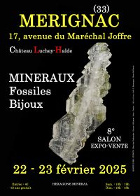 8. Ausstellung für Fossilienschmuck aus Mérignac-Mineralien