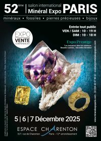 52. Ausgabe der Mineral Expo Paris Show