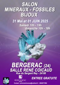 Ausstellung von Mineralien, Fossilien und Designerschmuck.