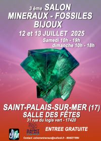 Ausstellung von Mineralien, Fossilien und Designerschmuck.