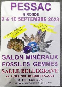 27. MESSE FÜR FOSSILE MINERALIEN UND EDELSTEINE IN PESSAC