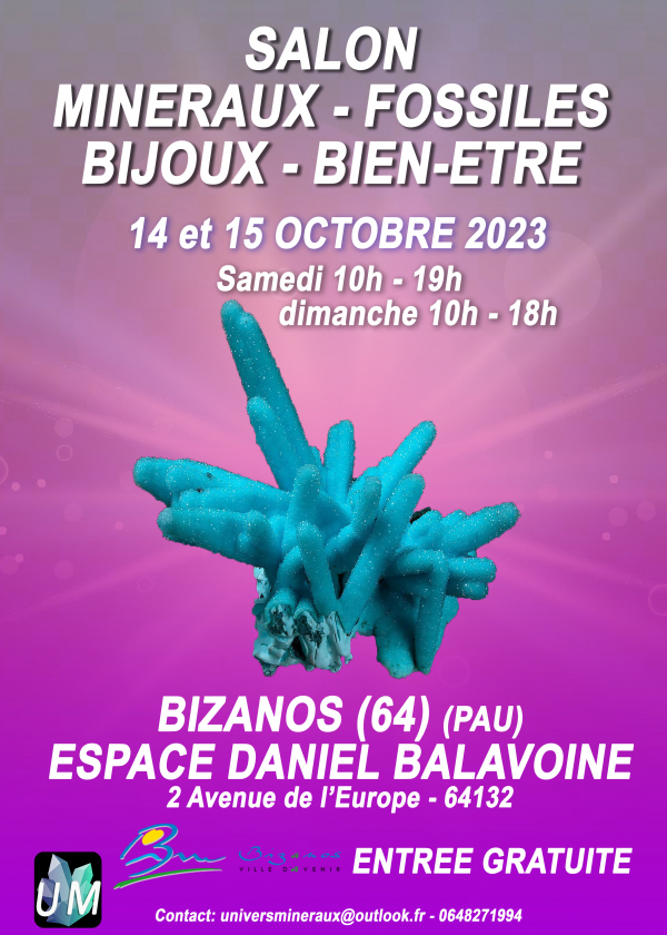 Mineralien, Fossilien, Designerschmuck und Wellnessmesse.