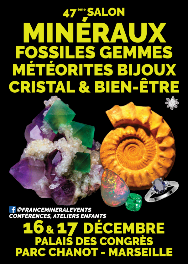47. Mineralien-, Fossilien-, Edelstein- und Schmuckmesse in Marseille