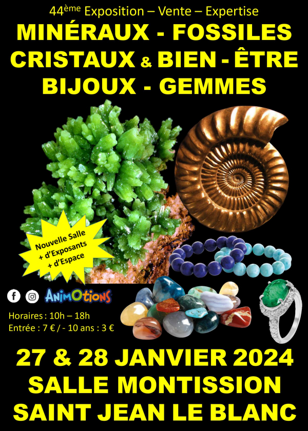 Ausstellung für Mineralien, Fossilien, Edelsteine, Kristalle und Wellness-Designerschmuck