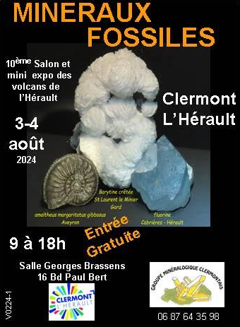 10. Ausstellung für Mineralogie und Paläontologie in Clermont l’Hérault