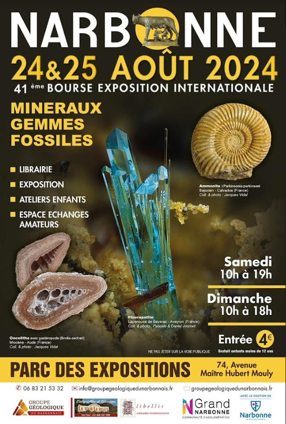 41 Gleicher Austausch für Mineralien und Fossilien von NARBONNE