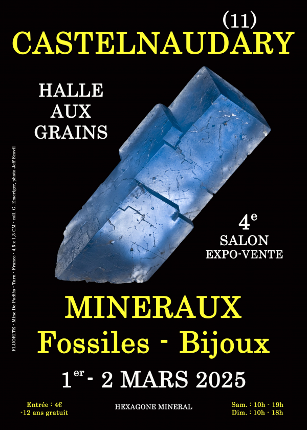 4. Schmuckmesse für Mineralien und Fossilien in Castelnaudary