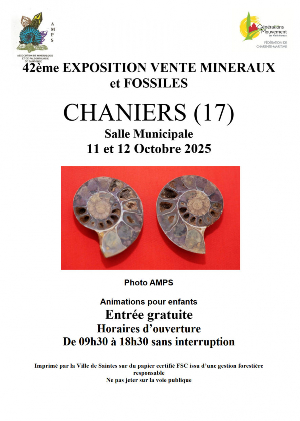 42. MINERALIEN- UND FOSSILIENAUSSTELLUNG – VERKAUF