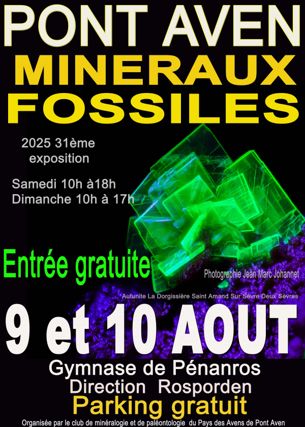 Ausstellung, Verkauf und Tausch von Mineralien und Fossilien