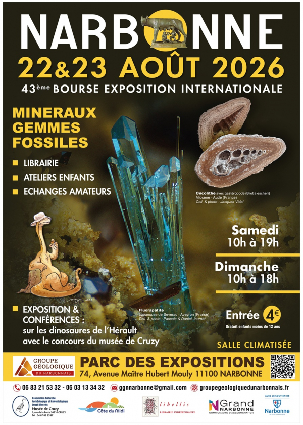 43. Mineralien- und Fossilienmesse in Narbonne