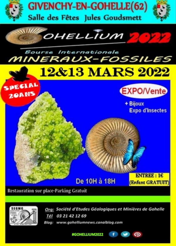 GOHELLIUM2022, Internationaler Austausch von Mineralien und Fossilien