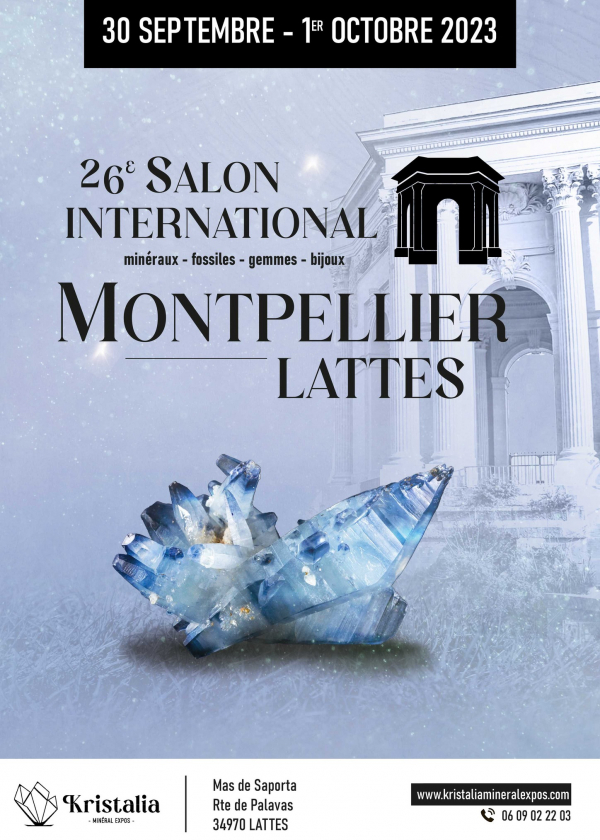 26. Internationale Ausstellung für fossile Mineralien, Edelsteine und Schmuck von Lattes - Montpellier (34)