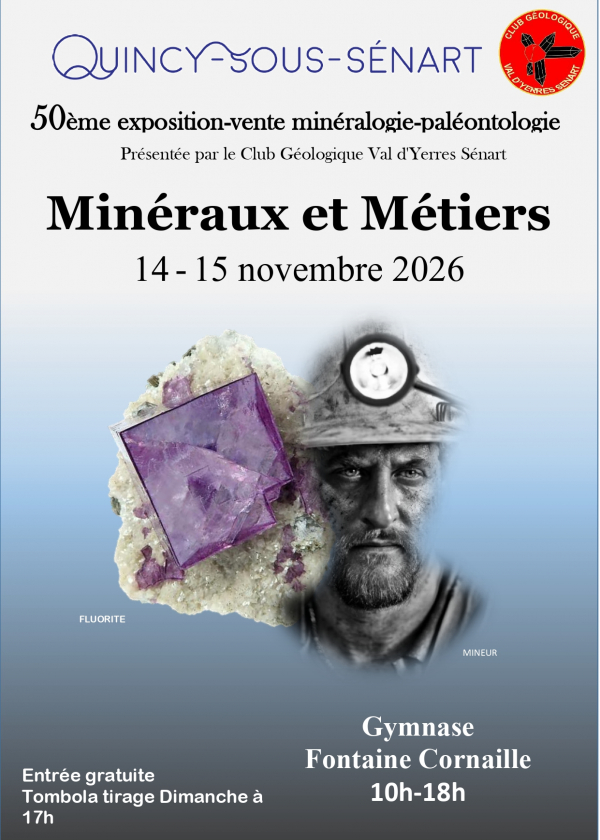 Mineralien- und Fossilienmesse von QUINCY-SOUS-SENART
