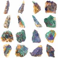 Rohmineral Azurit Malachit