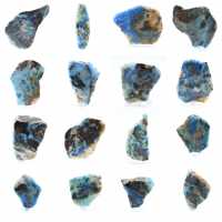 Azurit-Malachit-Scheibe für Mineralien-Sammlung