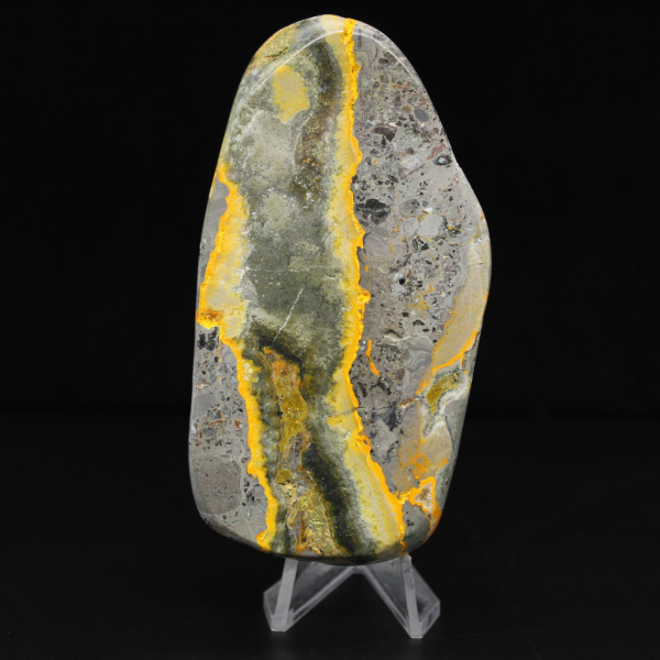 Glatter Steinjaspis Hummel-Naturornament