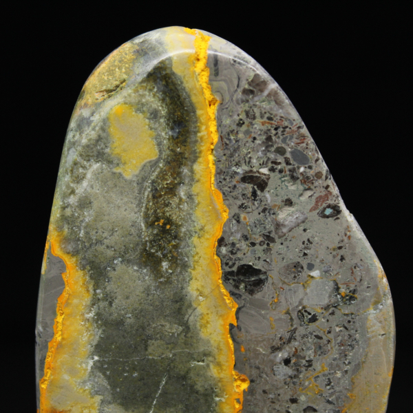 Glatter Steinjaspis Hummel-Naturornament