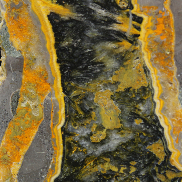 Bumblebee Jasper-Scheibe - Sedimentrelief
