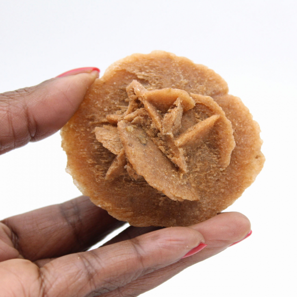 Marokkanische Wüstenrose: authentische Kristallstruktur