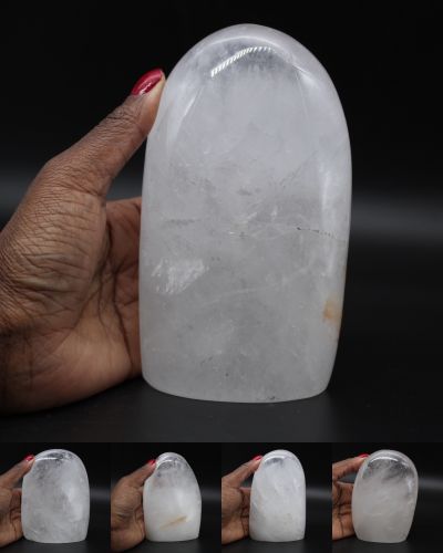 Polierter Bergkristall in freier Form Madagaskar collection November 2022