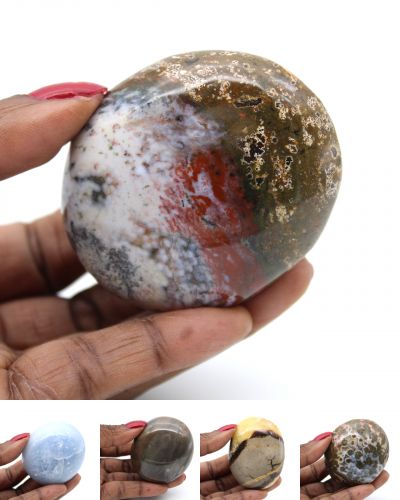 Verschiedene Mineralkiesel Madagaskar collection Oktober 2023