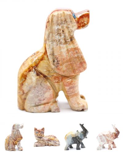 Tiere aus Speckstein Peru collection Juli 2024