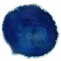 Scheibe mineralischer blauer Achat