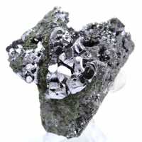 Natürliche Kristalle aus Sphalerit und Bleiglanz