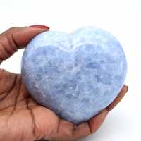 Herz aus blauem calcit