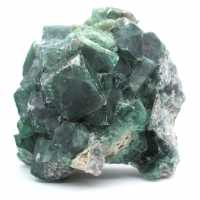 Natürlicher fluorit, kristallisiert in würfelform