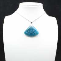 Anhänger aus blauem Apatit – Mineralogisches Exemplar aus Madagaskar