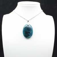 Anhänger aus Madagaskar-Apatit – Dichter Naturkristall