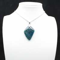 Anhänger aus blauem Madagaskar-Apatit – Hochwertiges Exemplar