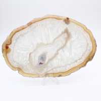 Grauer und blauer Achat aus Brasilien