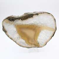 Scheibe aus Achat mit dichten Bändern