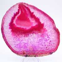 Polierte Scheibe rosafarbenen Achats