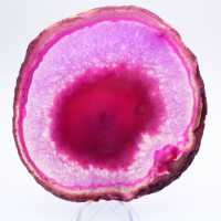 Scheibe gefärbten rosa Achats für die Sammlung