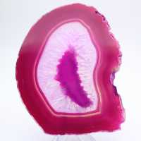 Natürlich rosa gefärbte Achatscheibe